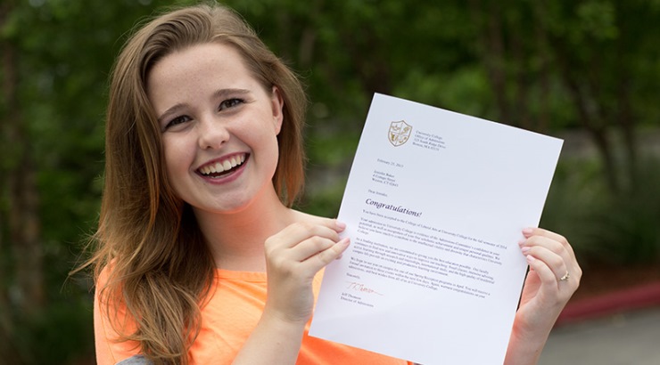 ivy league acceptance letter