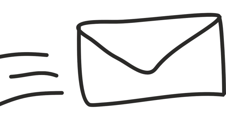 envelope graphic on white background