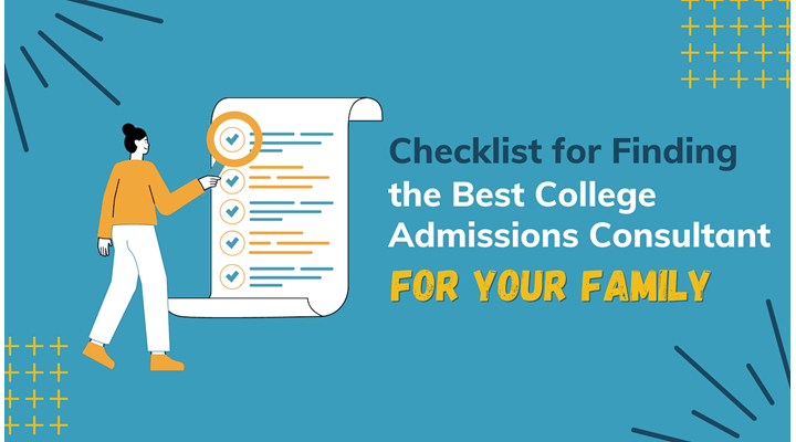 checklist for finding the best college admissions consultant
