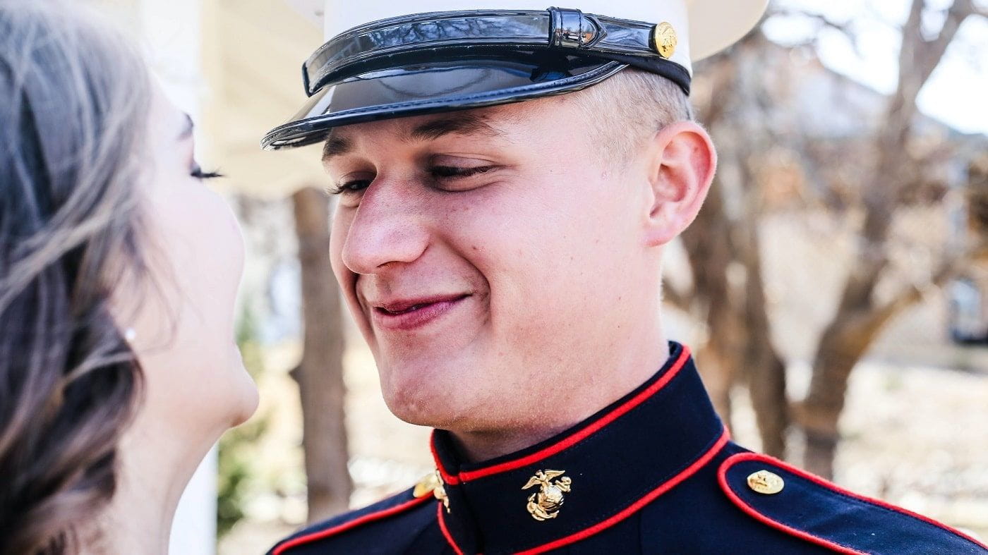 soldier and his spouse