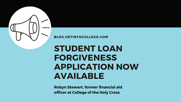 student loan forgiveness application now available