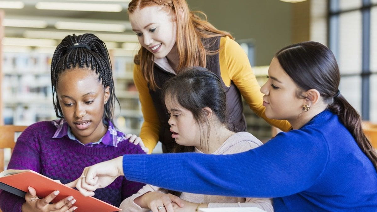 students with disabilities collaborating